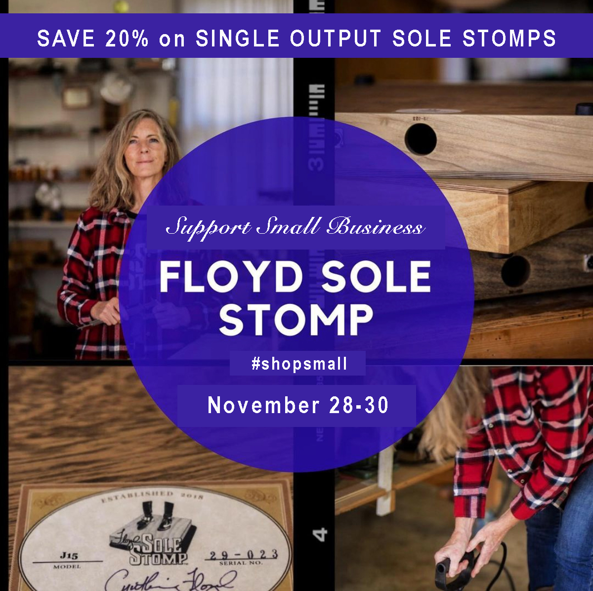 FloydSoleStomp's tweet photo. 🎉 Special #SHOPSMALL Savings
November 28-30 ONLY
.
Now is the perfect time and the Floyd Sole Stomp is the perfect gift for the musician in your life!
.
Enter Code SHOPSMALL20 at checkout

https://t.co/oGSnwBgt67 https://t.co/FFl9tbQCBI