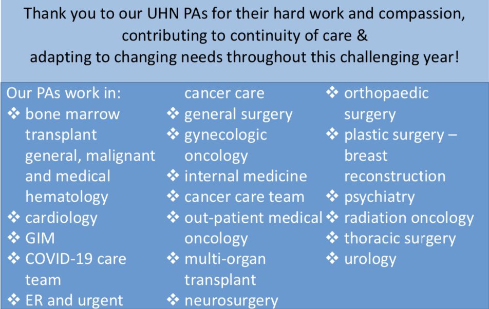 StJ_CCPA's tweet photo. Very proud of our TeamUHN PAs! https://t.co/GaOskDeAL9