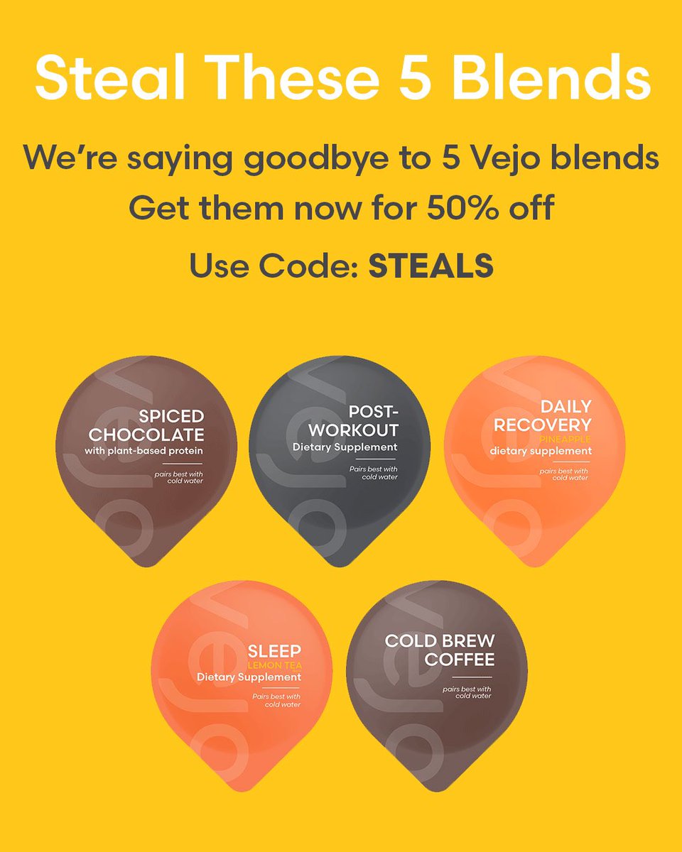 vejo's tweet photo. There's no better time to kick-start your healthy habits. 🌱 Vejo gift cards and blends are the best stocking stuffers! 🎁  Gift shopping for the health-nut in your life just got a whole lot easier. PS – these NEVER go on sale!

Shop the deals!
https://t.co/gnioc3nYkT https://t.co/lbt1WjEMqF
