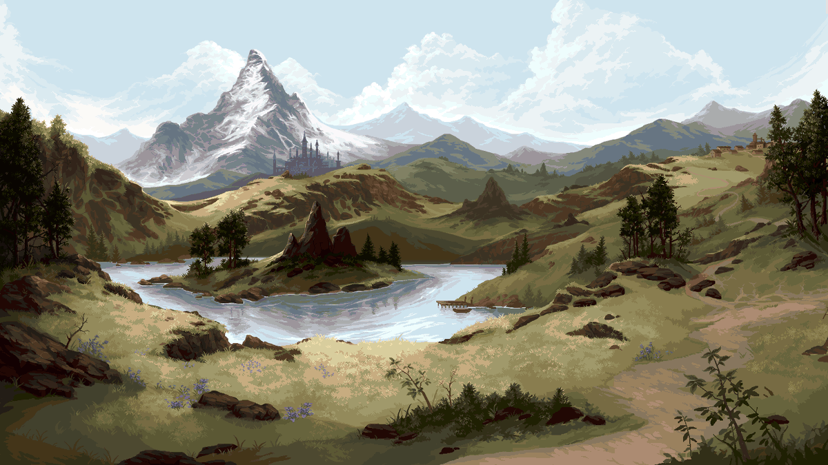 adamfergusonart's tweet image. Alright, here it finally is... the largest pixel art I've ever worked on. #pixelart #ドット絵