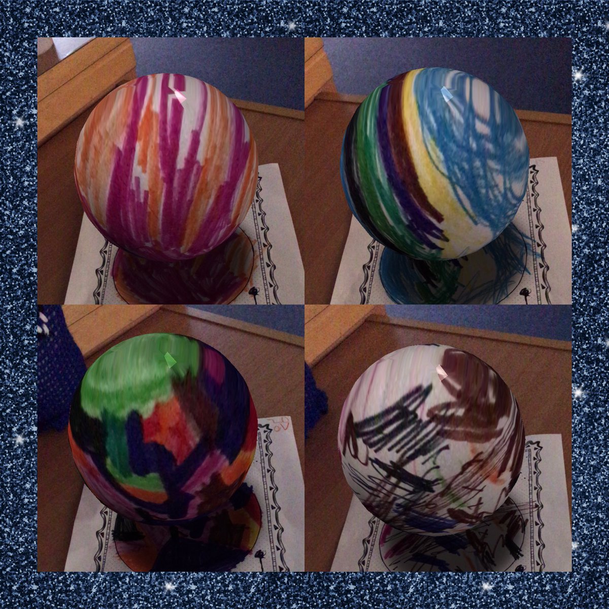 CraigourP12020's tweet photo. P1C had a space morning! We turned ourselves into astronauts 👩🚀👨🚀 and then created our own planets 🪐 We used a special app to make them 3D...check out the photos to see what we created! #space #astronauts #newplanets https://t.co/lVaQZN8Mpe
