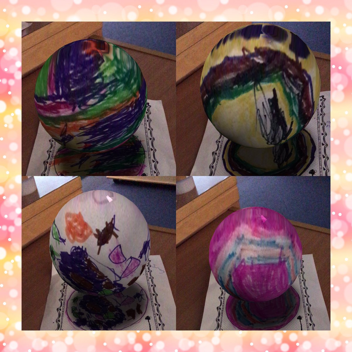 CraigourP12020's tweet photo. P1C had a space morning! We turned ourselves into astronauts 👩🚀👨🚀 and then created our own planets 🪐 We used a special app to make them 3D...check out the photos to see what we created! #space #astronauts #newplanets https://t.co/lVaQZN8Mpe