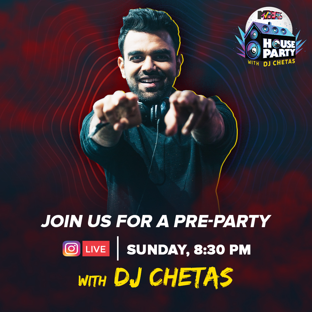 MTVBeats's tweet photo. Jaano clubbing ke saare raaz aur @Dj_Chetas ke mixing skills ki baat, iss LIVE session mein! Catch him on Sunday, 8:30 PM only on #MTVBeats Instagram LIVE.

#BloodMeinHaiBeat #DJChetas #PartyFromHome #HouseParty #DJ #Music https://t.co/BSIsw87pnz