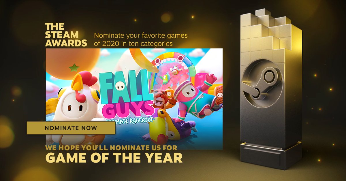 Fall Guys on X: 'tis the season of the Steam Awards! If Fall Guys