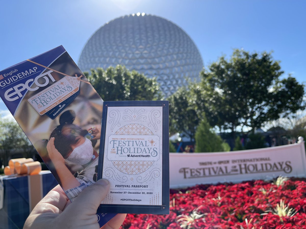 laughingplace's tweet photo. Today marks the start of the Taste of EPCOT International Festival of the Holidays and the return of the festival passport. #epcotholiday #WDW https://t.co/q8qrIRmtZu