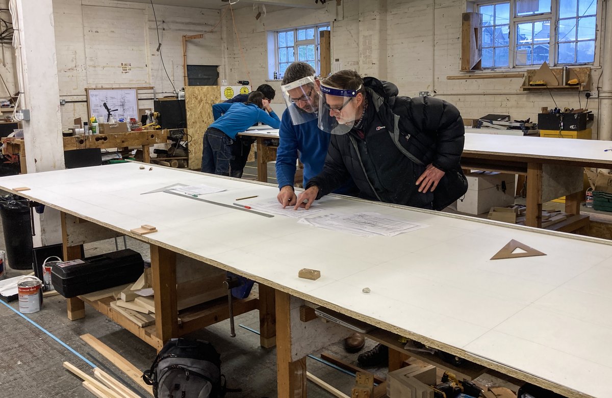 boatbuilding's tweet photo. After finishing their initial 6-week joinery phase, the Class of October 2020 has spent the week lofting their boat projects.
#boatbuilding #boats #boatbuilders #lofting #design #making #craft #practical #education #courses #training #motivation #fridayfeeling #skills #talent https://t.co/oZSSm3OvD6