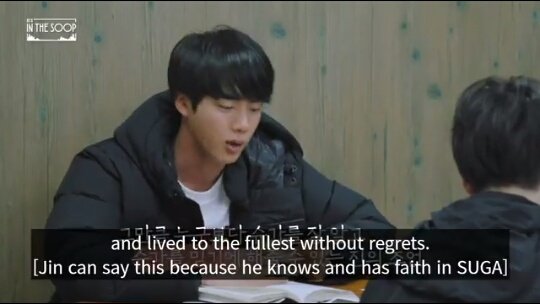 Can't ever forget this piece of advice he gave to yoongi :(