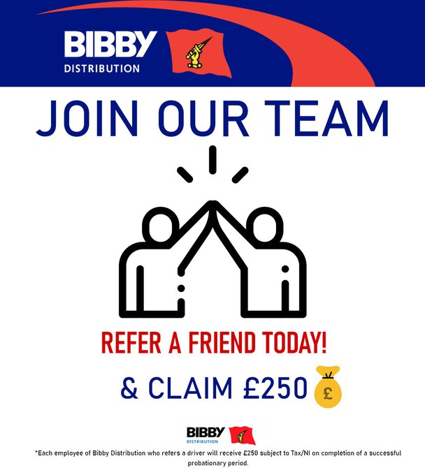 Happy Friday! Why not refer one of your friends to join BDL?  Following a successful probationary period you can claim £250! #WorkingTogether