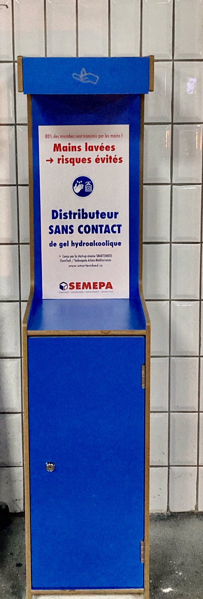 groupesemepa's tweet photo. Les #commerces rouvrent à @aixmaville ✌🏻&amp; ns renforçons la protection😷des usagers de nos 9 #parkings #centreville Ns installons les distributeurs sans contact de gel hydro conçus par la #startup https://t.co/x1QMLlkyde @TechnopolArbois Chez ns, ils seront 🟦 &amp; parfumés🍋ou figue https://t.co/Jf5SnsmNc3
