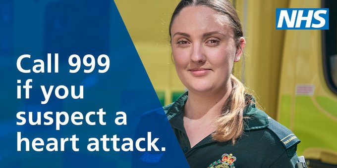Call 999 if you suspect a heart attack.