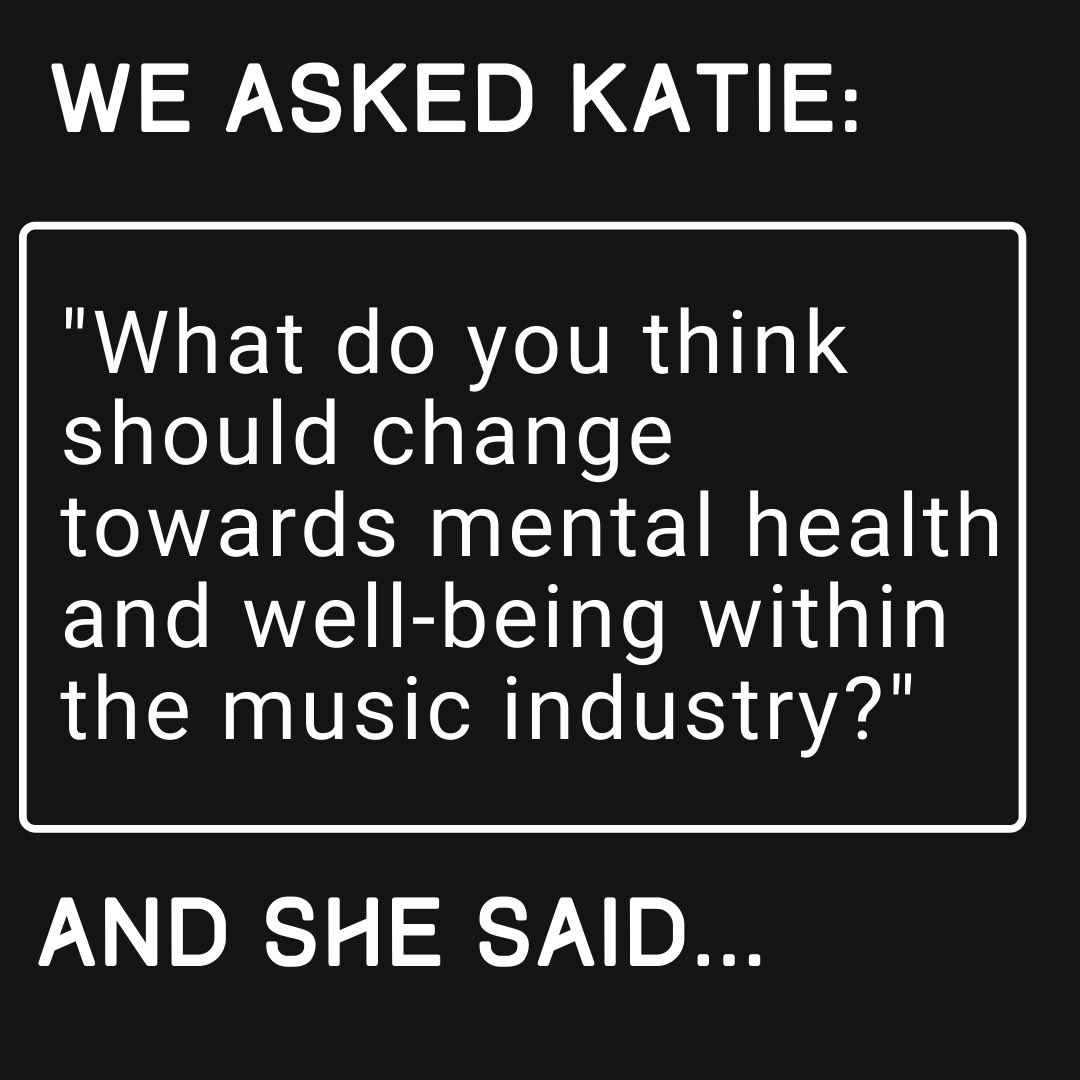 mhim_org's tweet image. We spoke to @Katieeowen_ about mental health in the music industry. This is what she said!
#mentalhealthinmusic