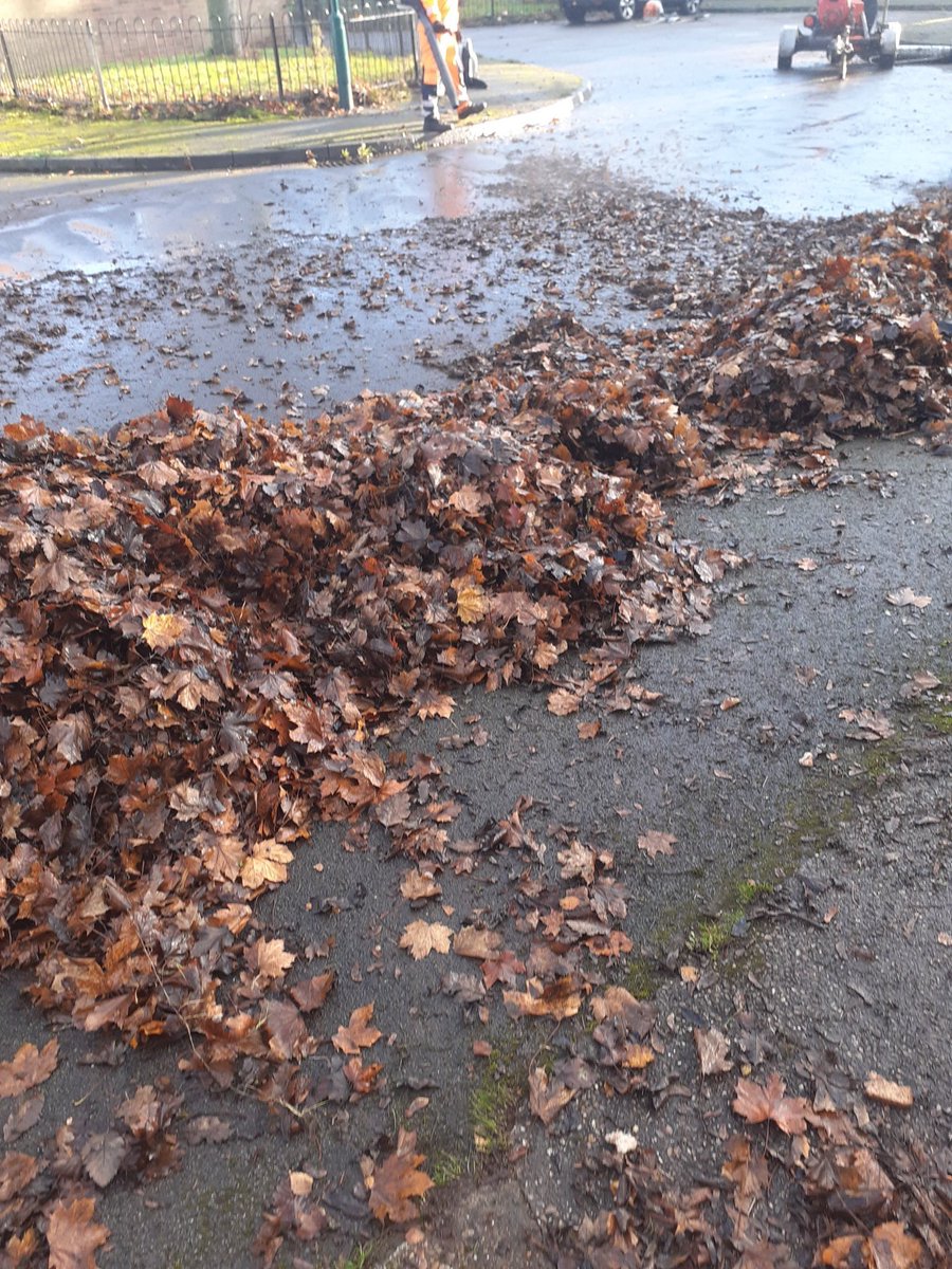 RealmPublic's tweet photo. Big shout out to all the Public Realm teams who have worked throughout all the lockdowns. In recent weeks they have been working hard  removing all the leaves from the streets and parks .
Great work team!  🦺👍🙂 #cleannottingham @MyNottingham https://t.co/Gtl2D65RkA