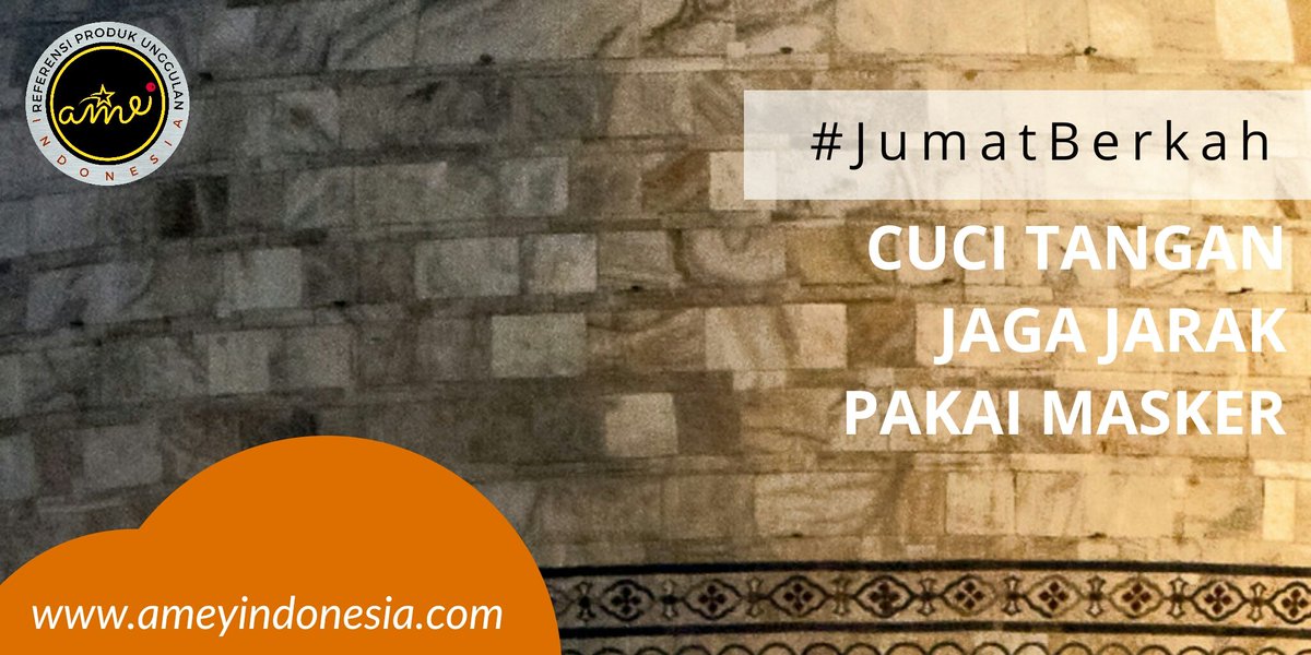 ameyindonesia's tweet photo. "Selalu ada harapan bagi yang berdoa.selalu ada jalan pertolongan bagi yang berusaha.selalu ada yang terbaik bagi yang bertawakal." Salam jumat berkah
#JumatBatik
#AmeyIndonesia
#AmeyQuotes
Referensi Produk Unggulan Indonesia https://t.co/uUnpQqPQgu https://t.co/D5qpEfOikp