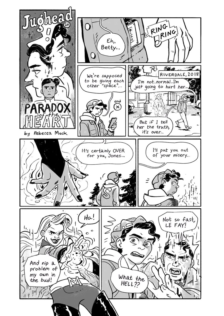 as part of my PDF sale, I'm releasing this Jughead comic i drew back in 2018. A tribute to Jughead's Time Police, it's about time travel and being an ace teen, and it's only $2: https://t.co/d5TvEfxAHQ 