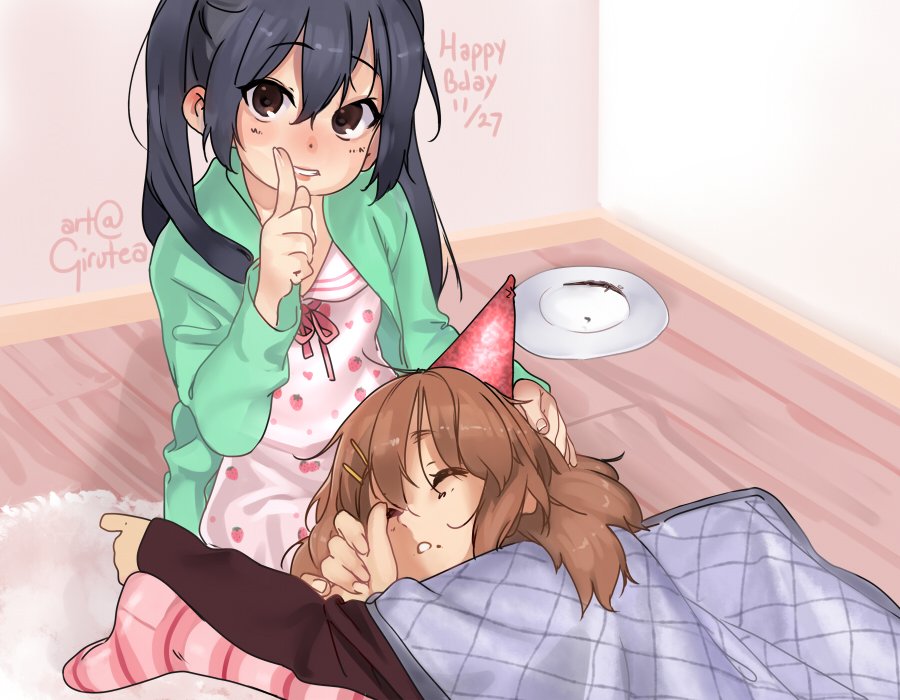 GiruteaCafe's tweet photo. Passed out birthday 
#平沢唯生誕祭2020 #yuiazu https://t.co/Ds5PtNGRtU