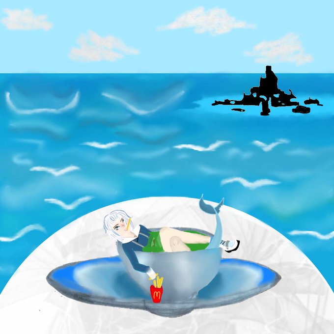 There's a shark in my soup #gurart https://t.co/R6Fzr3dKdH<a href="/tag/gurart"class="tags">#gurart</a>