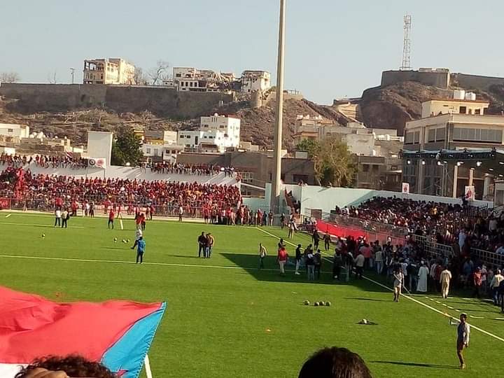 alimahmood19844's tweet photo. I attended a soccer match in Aden for the first time after 15 years. I was in tears watching the hustle and bustle returned back to the oldest stadium in Aden- Al Hubaishi square- It is really hard to describe my feelings. It was a special day in my life.
#Yemen https://t.co/s8WrRPHA5t
