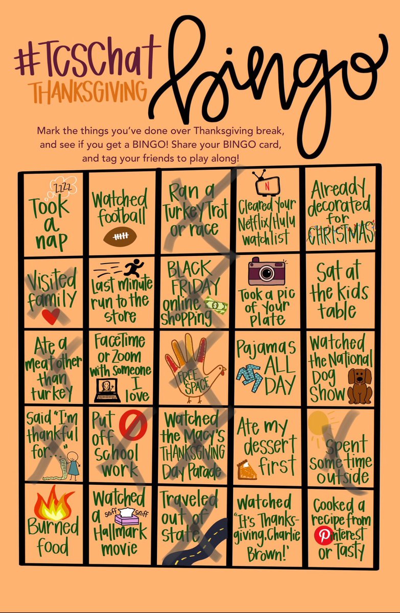 RoigMcKnightart's tweet photo. BINGO BABY. got to love goals. #TCSchat https://t.co/fTZmF9sqjl
