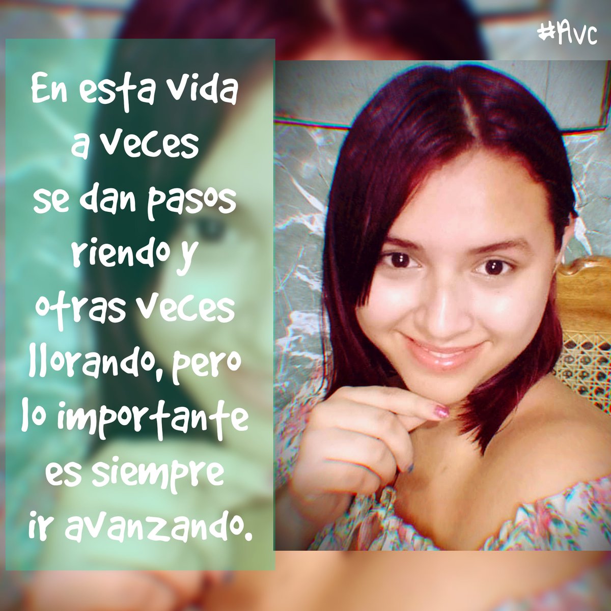 anyvcruz's tweet photo. En esta vida a veces se dan pasos riendo, y otras veces llorando, pero lo importante es ir avanzando 🤗💖

#Reflexión #frases
#SiguemeYTeSigoYa
#SiguemeYTeSigoAlInstante #Motivacion #Motivacionesyreflexiones
#Avc #AnaVictoriaCruz https://t.co/hRaOGfEjjc