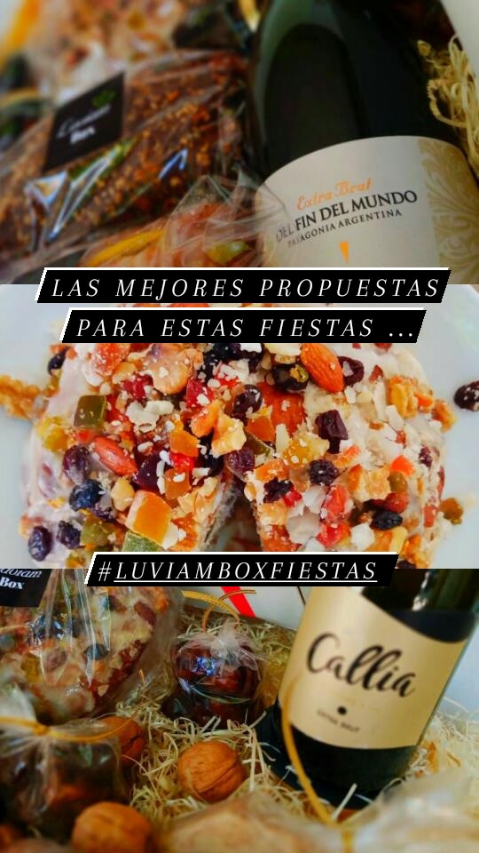 Se vienen las fiestas ! Festejalas con #luviambox tenemos varias propuestas ! #felicesfiestas 🍾🎄🍽