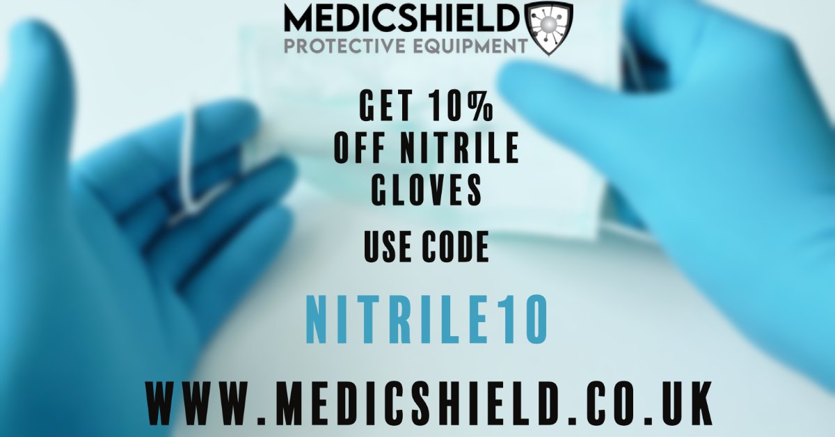 medicshield_ppe's tweet photo. Nitrile Gloves FAQs
Medicshield is one of the UK’s leading UK nitrile glove suppliers. 
https://t.co/3G1NoGQMJU
#nitriledisposablegloves #glovenitrilepowderfree #medicalgradenitrileglove #ppe  #covid #COVID19 #coronavirus https://t.co/RjkrTWP6Xw