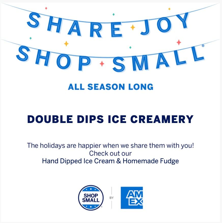 Shop small THIS Saturday and all season long! Shopping small supports your local businesses and city.