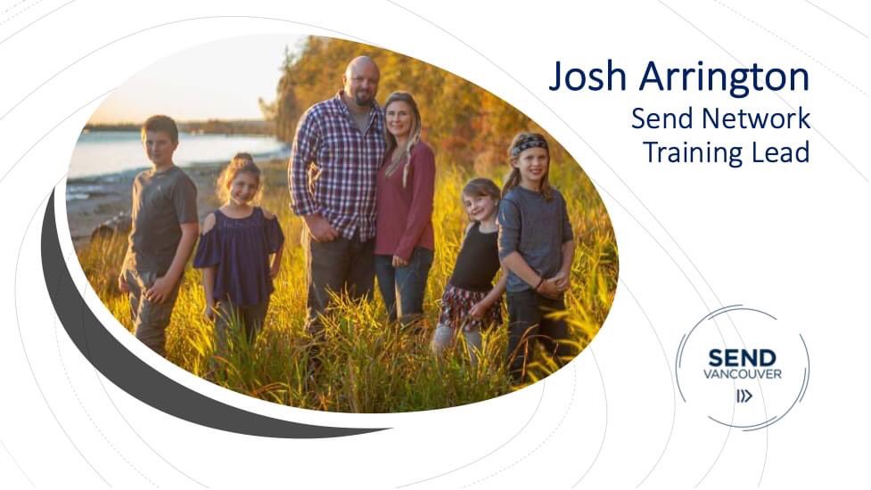 sendvancouver's tweet photo. Grateful for Josh Arrington's leadership in our city. Pray as he leads our local @SendNetwork Training team and pastors Church on the Rock. Pray for Josh, Lisa, & the Arrington family as they live life on mission together. #SendVancouver #SendNetworkTraining https://t.co/Wun54V0A89