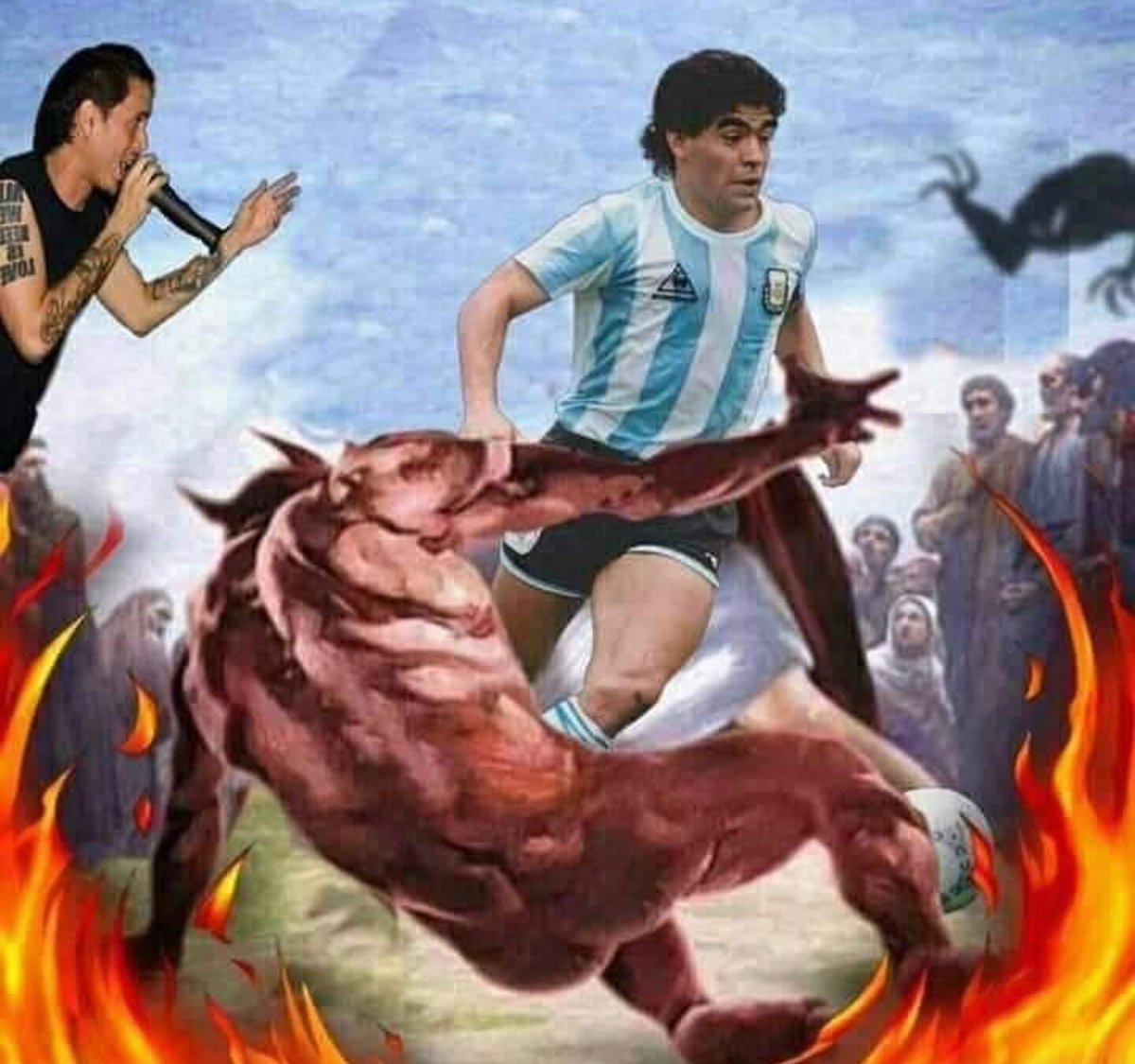 VenezuelanRock's tweet photo. Arranca por la derecha el genio mundial del fútbol y su corazón tucun tucun tucun https://t.co/M84qyyXcrx