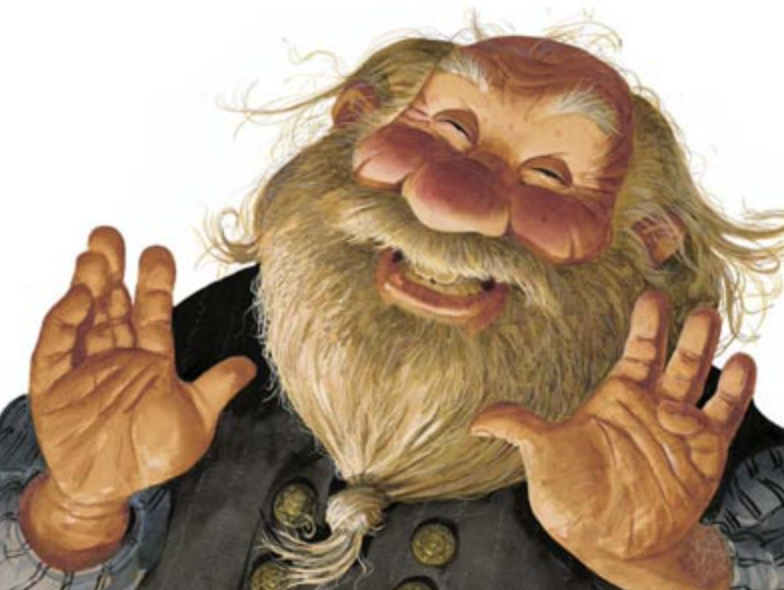 14 December: Stúfur. Stubby. He's really short, and will steal your pans to eat the crusts left on them. Let this be a warning to do your washing up before going to bed, people. Looks happy enough with his lot.