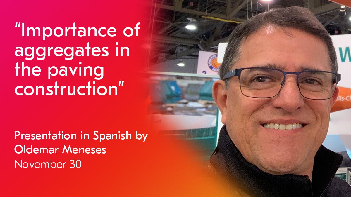 MetsoOfficial's tweet photo. #Manufacturedsand is at the focus in our expert Oldemar Meneses' presentation “Importance of the aggregates in the paving construction” next monday, November 30 at the virtual III National Paving Congress. Join the free seminar (in Spanish) here: https://t.co/pVblsBOoOj https://t.co/AjypCzliLv