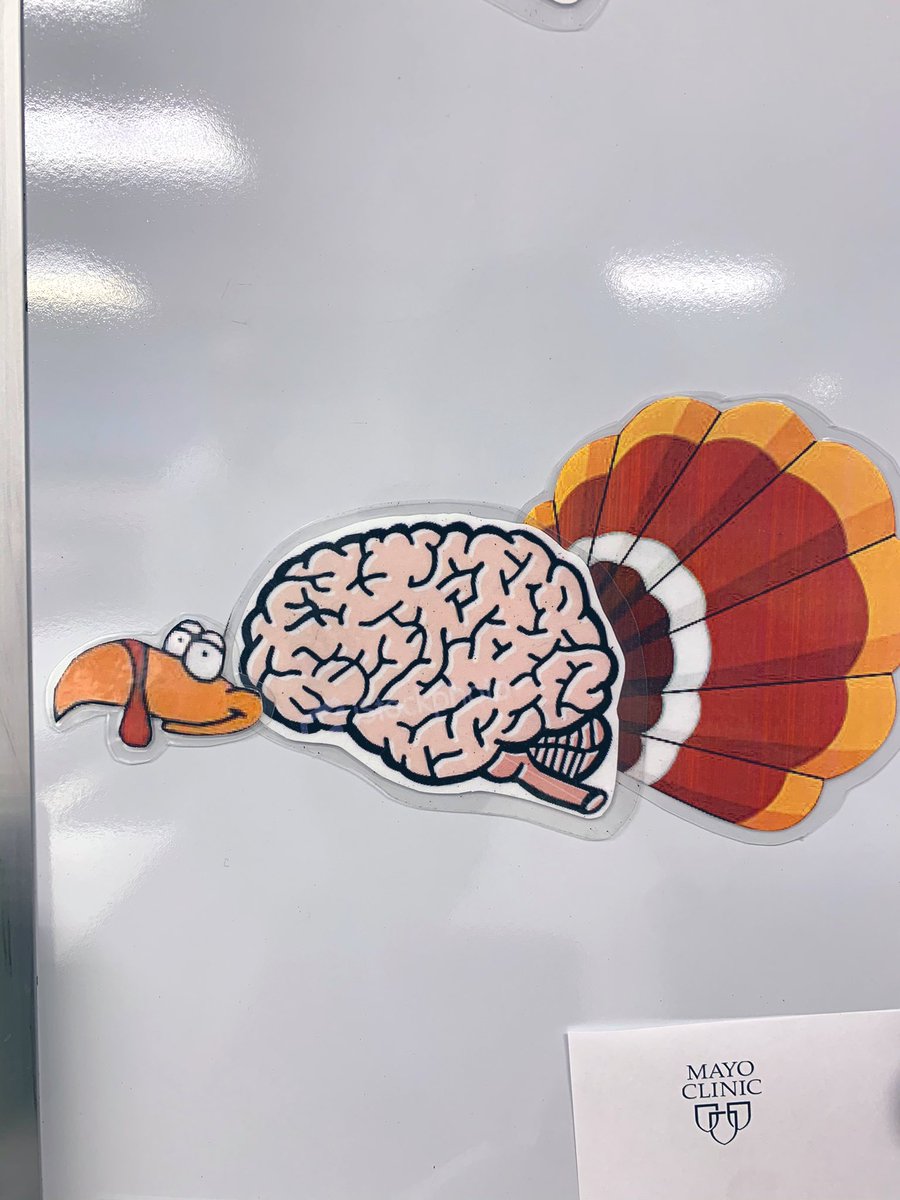 Very thankFULL for a great autopsy and neuropath team. Celebrating post turkey day in the brain cutting suite.