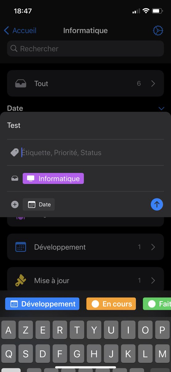 ⁦<a href="/thetaskapp/">Tasks: To-Do List & Kanban</a>⁩ some strange behavior when selecting tags ? Tags menu disappear at the bottom of the screen. Didn’t see this before