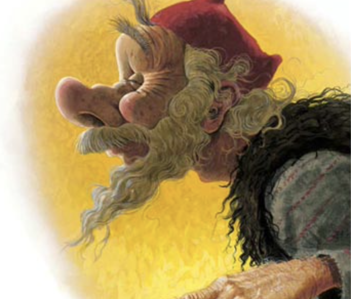 22 December: Gáttaþefur. Doorway sniffer. Has a massive nose and will use it to sniff out your bread. If you've been baking sourdough bread during lockdown, be warned ( #topical)