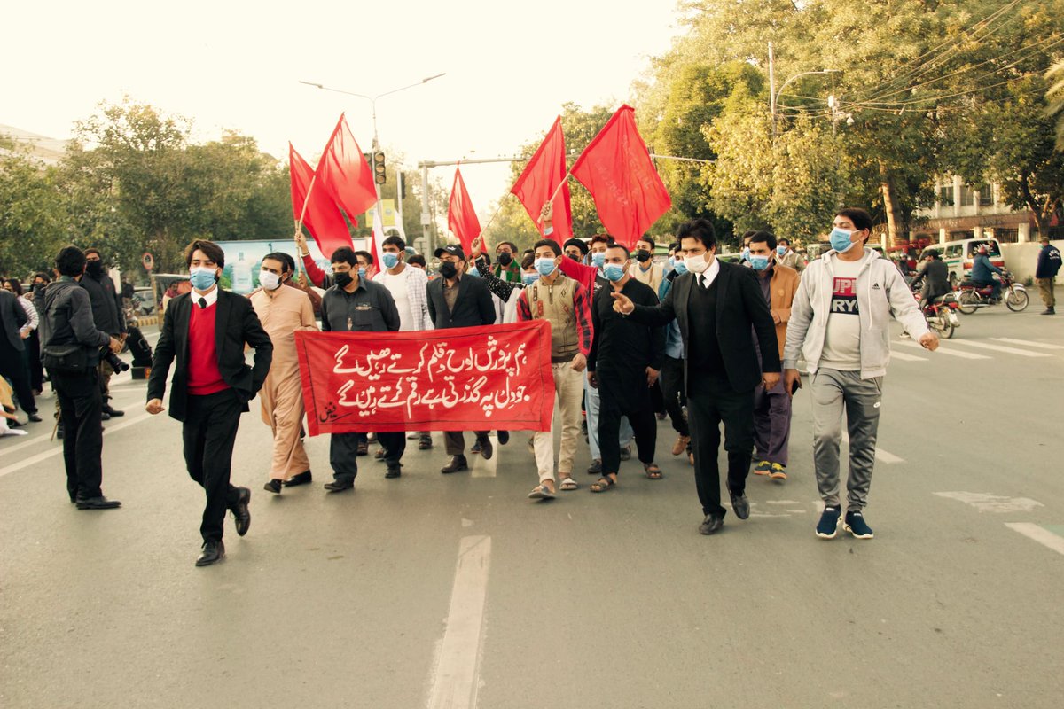 FrontStudents's tweet photo. #Lahore
#StudentsSolidarityMarch2020
#StudentsUnionRestorationMarch
#StudentsLivesMatter
#NoToFIR
#ReleaseAmmarAliJan
8/9 https://t.co/Ei0iH1egSg