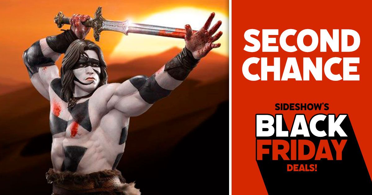collectsideshow's tweet photo. It’s your SECOND CHANCE! A limited quantity of the Conan the Barbarian War Paint Statues by PCS Collectibles are back in stock NOW!

https://t.co/wNuMjluRvG

#SideshowGeeksgiving #SideshowSecondChance #SideshowCollectibles https://t.co/cnnuTo7HBf