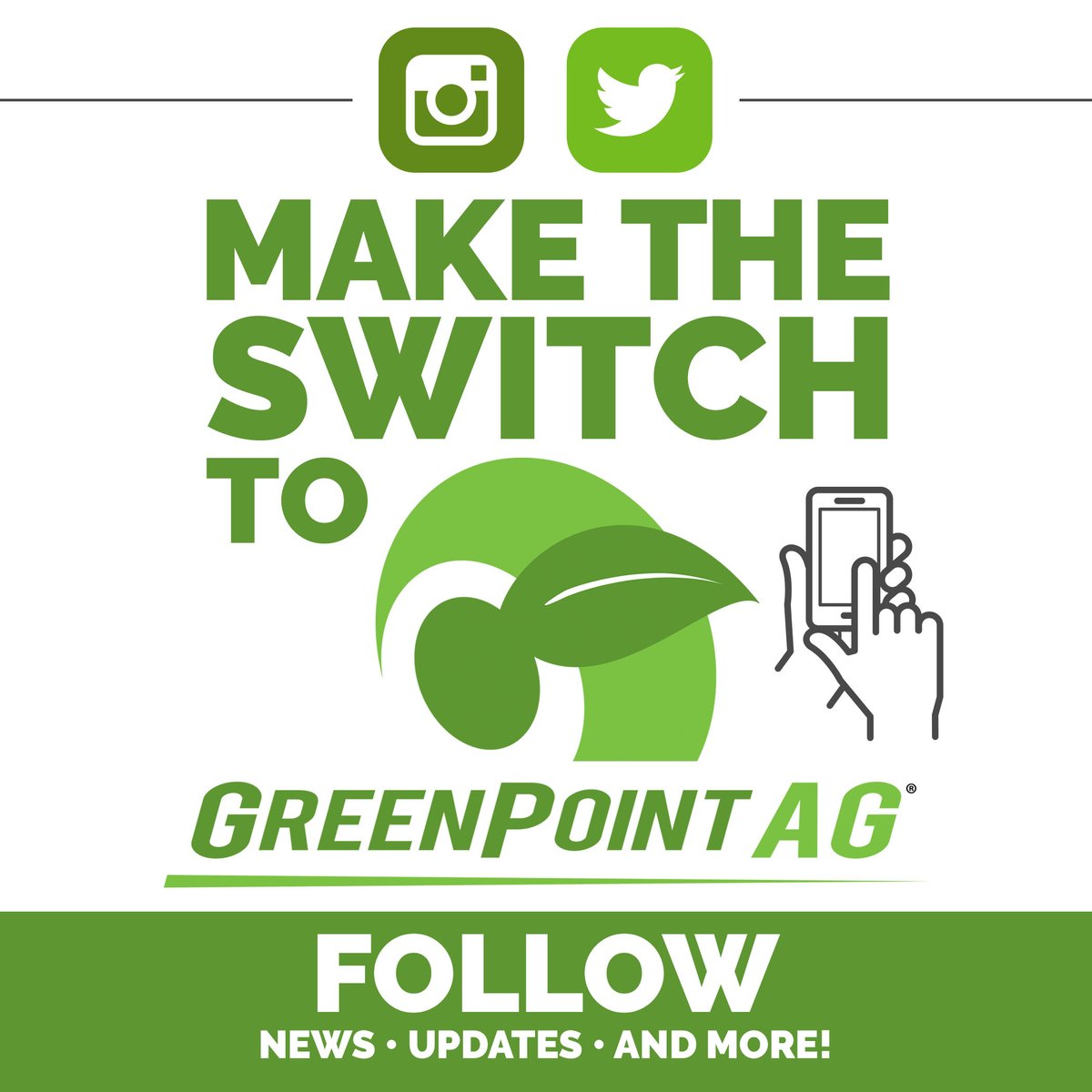 TFC_Agronomy's tweet photo. Have you followed GreenPoint Ag yet? Head over to there page and give them a follow to stay up to date on all things agronomy! Find all the great content you found here on their page starting Dec. 4! https://t.co/lEEMQaRlZf