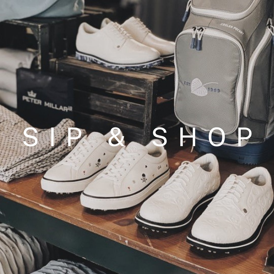 Come stop by and grab a specialty Christmas Cocktail while holiday shopping! Join us today in the golf shop from 3 to 7pm and tomorrow from 12 to 4pm. Plus, have a chance to win 10-50% off your purchase! See you soon!