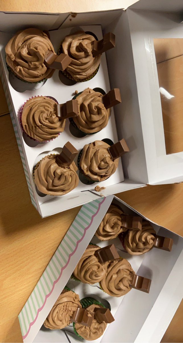 Early birthday celebrations today in ST2 with the cutest cupcakes from one of my S2 Reg class🥺💗