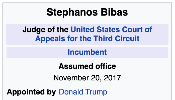grantstern's tweet photo. This big loss in Pennsylvania is going to give #DiaperDon a big rash in a sore spot.
Trump-appointed federal appeals judge Stephanos Bibas wrote that the Campaign "cannot transmute lead to gold with its alchemy" about the shitty lawyering of Rudy Giuliani and @SidneyPoweII1. https://t.co/Qr6u15qSaf