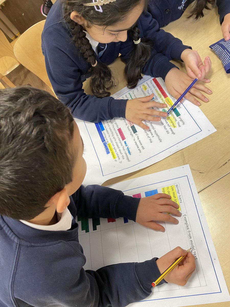 misshath2's tweet image. We worked so hard in our English lesson today. We were looking for writers hints in our model text #read2write @LiteracyCounts1 @SmithdownPr