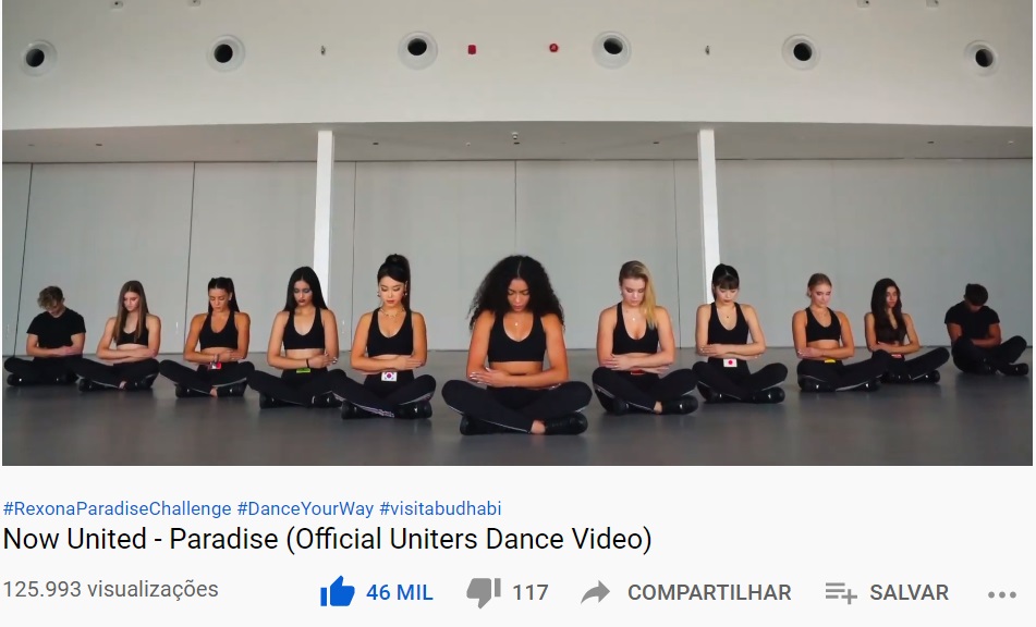 BreakTudo on X: Now United lança Dance Video oficial para Paradise com  participação de Unitters e vídeo supera 125 mil visualizações no  em  menos de 10 minutos. O grupo já possui