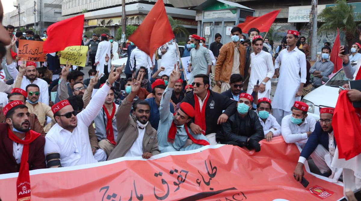 FrontStudents's tweet photo. #Karachi _ #StudentsRightsMarch
7/7
#StudentsSolidarityMarch2020
#StudentsUnionRestorationMarch
#StudentsLivesMatter
#NoToFIR
#ReleaseAmmarAliJan https://t.co/Z5uqQkLtEP