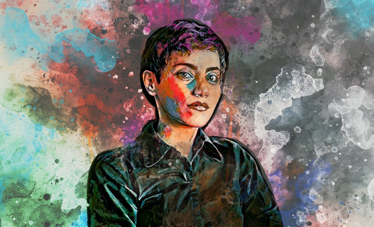 ArtScience9's tweet photo. @iamscicomm We love @DocR0cket &amp; @minouette who both champion women in science and create art to shed light on their stories. Here is Maryam Mirzakhani (Doc Rocket). https://t.co/HiCezSttRi