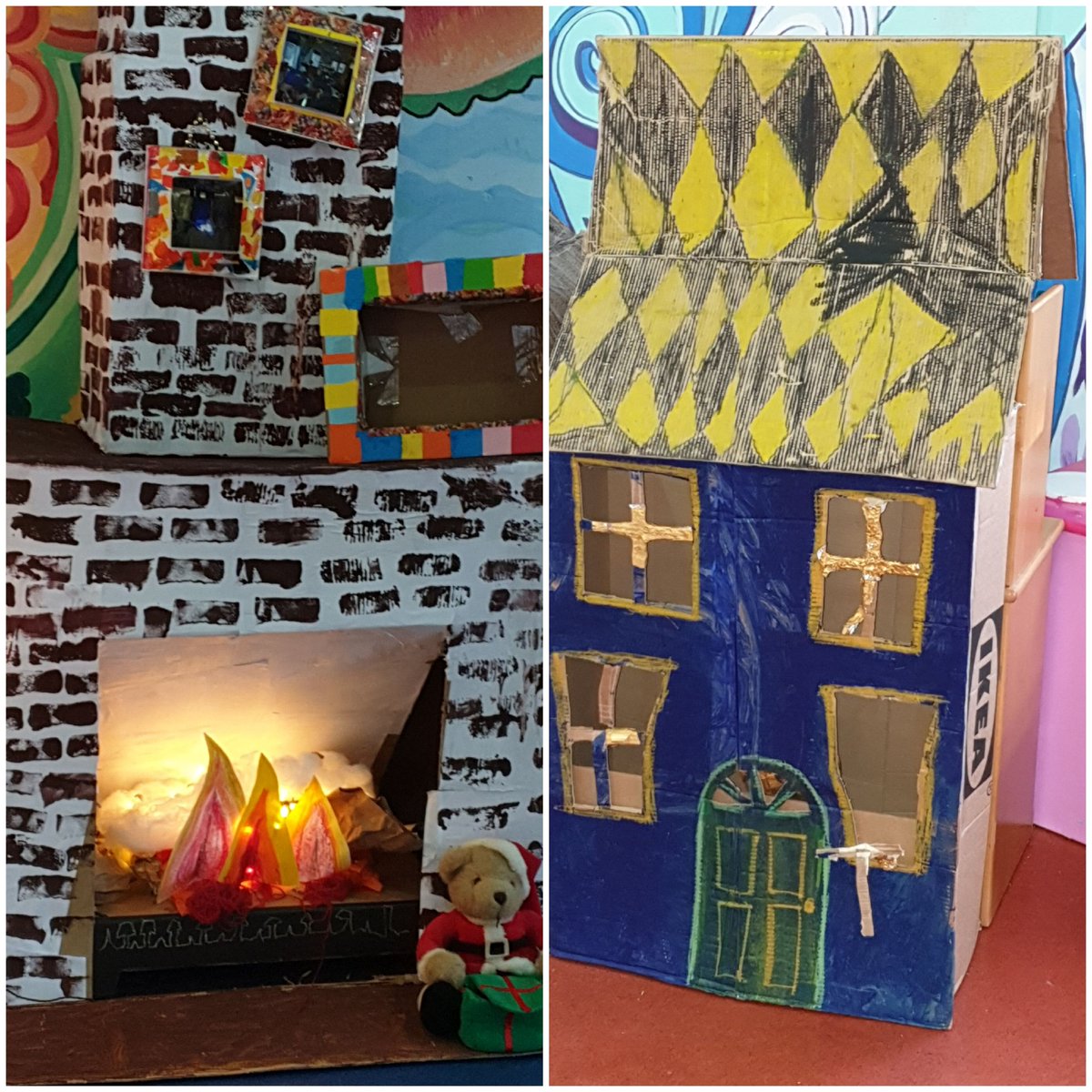 MaryMoloneyie's tweet photo. Amazing what children can do with cardboard boxes #Aistear #exploringandthinking https://t.co/fIFoFsMgu4