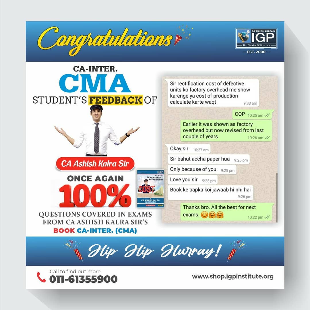 igpclasses's tweet photo. 💥 Student's #Feedback 💥
#studentfeedback #IGP #successstories #igpclasses #feedbackstudent #CSEETresult #cseet #cseetresults #companysecretary https://t.co/frwQ00CPEH