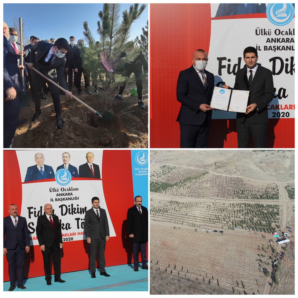 ayyildirim1's tweet photo. Ülkü Ocakları Ankara İl Başkanlığımızın düzenlemiş olduğu Hatıra Ormanı açılışı, fidan dikimi ve sertifika dağıtım törenine katılım sağladık. Emeği geçen tüm ülküdaşlarımızdan Allah razı olsun. https://t.co/lOqHYIwtdD