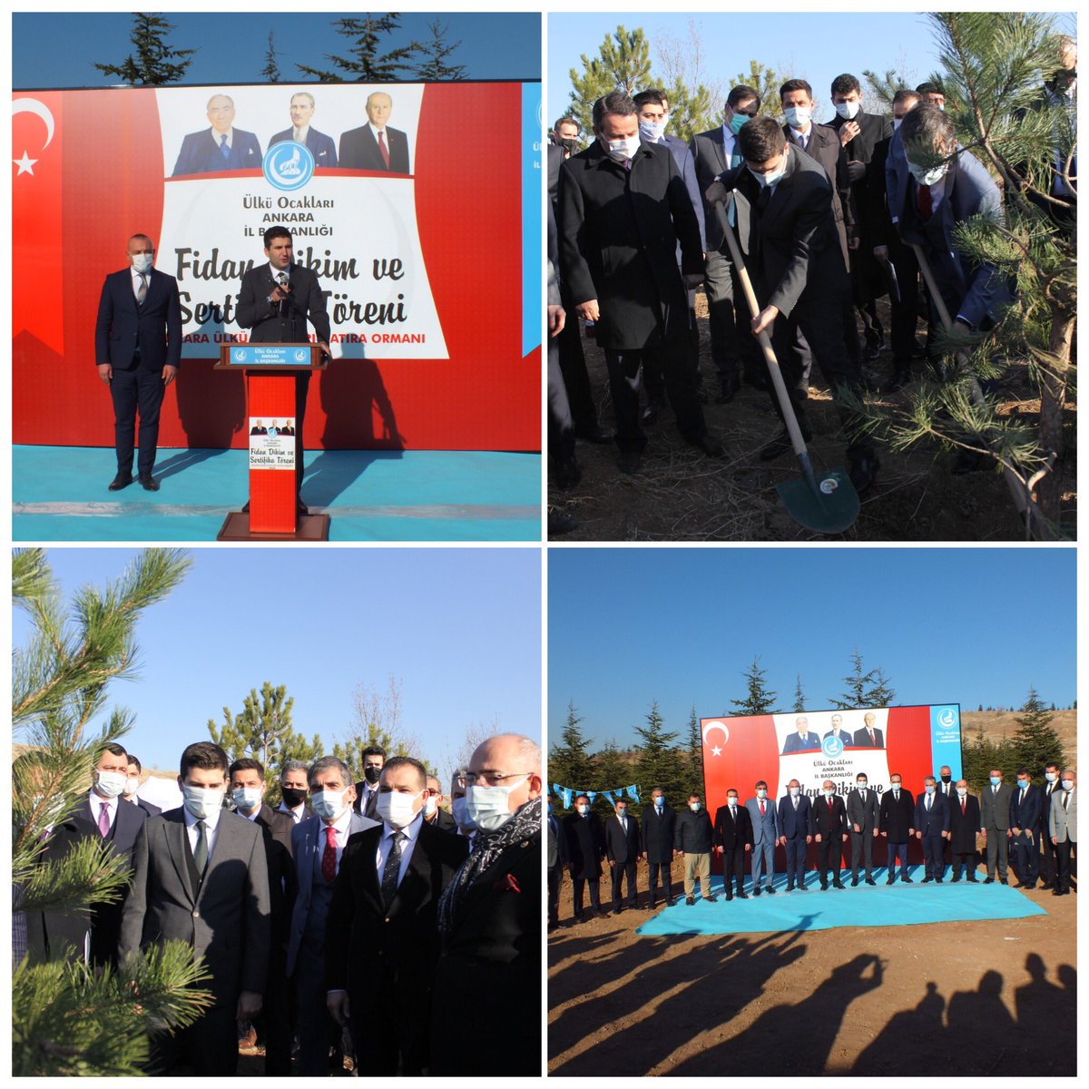 Ülkü Ocakları Ankara İl Başkanlığımızın düzenlemiş olduğu Hatıra Ormanı açılışı, fidan dikimi ve sertifika dağıtım törenine katılım sağladık. Emeği geçen tüm ülküdaşlarımızdan Allah razı olsun.