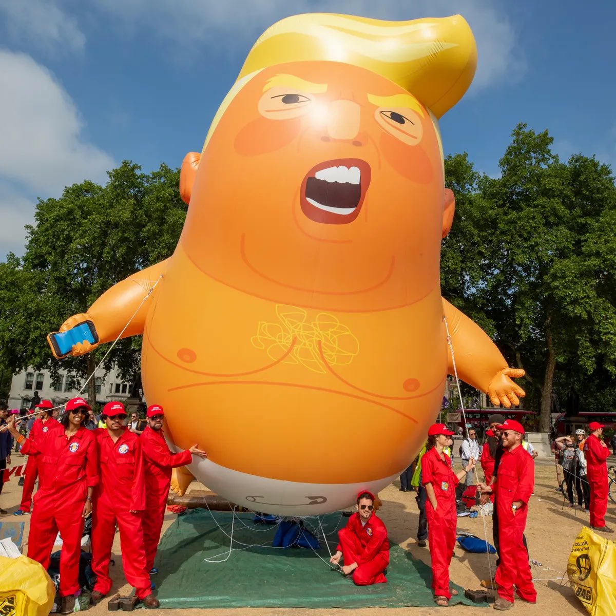 craftychloeuk's tweet photo. @howgreatJr 😂 it’s the trump baby blimp! I just embroidered it, sold it and donated the proceeds to the ACLU. Nothing sexual here, but if that’s your flex that’s cool. No kink shaming here! https://t.co/45wfjldU7F