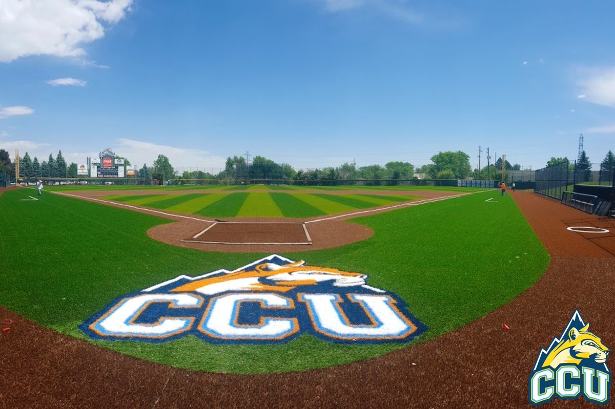 NCAADII's tweet photo. We're enjoying the city views on this #FacilityFriday ⚾️🧢.

@ccucougars new softball and baseball facility shines bright like a diamond 💎! 

#MakeItYours | #NCAAD2 https://t.co/TMx3yVPMeI