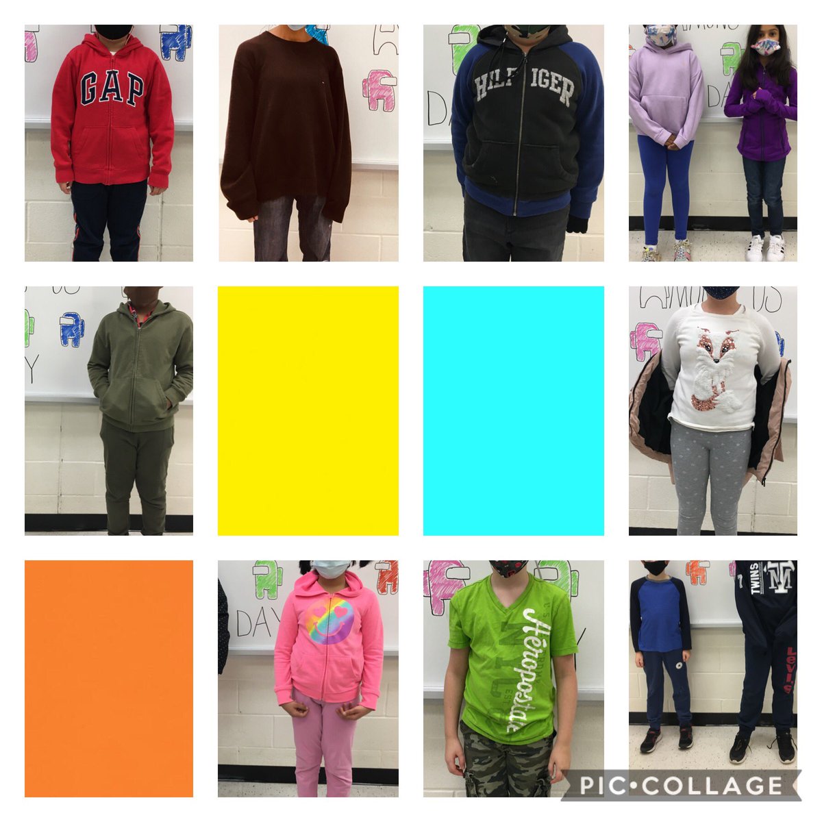 Our Friday theme “Among Us”. Students planned who was wearing what colour, created a game the whole class participated in at recess , created Among Us bullet journals. A great way to end the week. <a href="/Brookmede/">Brookmede P.S.</a> <a href="/radha_tulsi/">Radha Tulsi</a> #communitybuilding #classroomcommunity